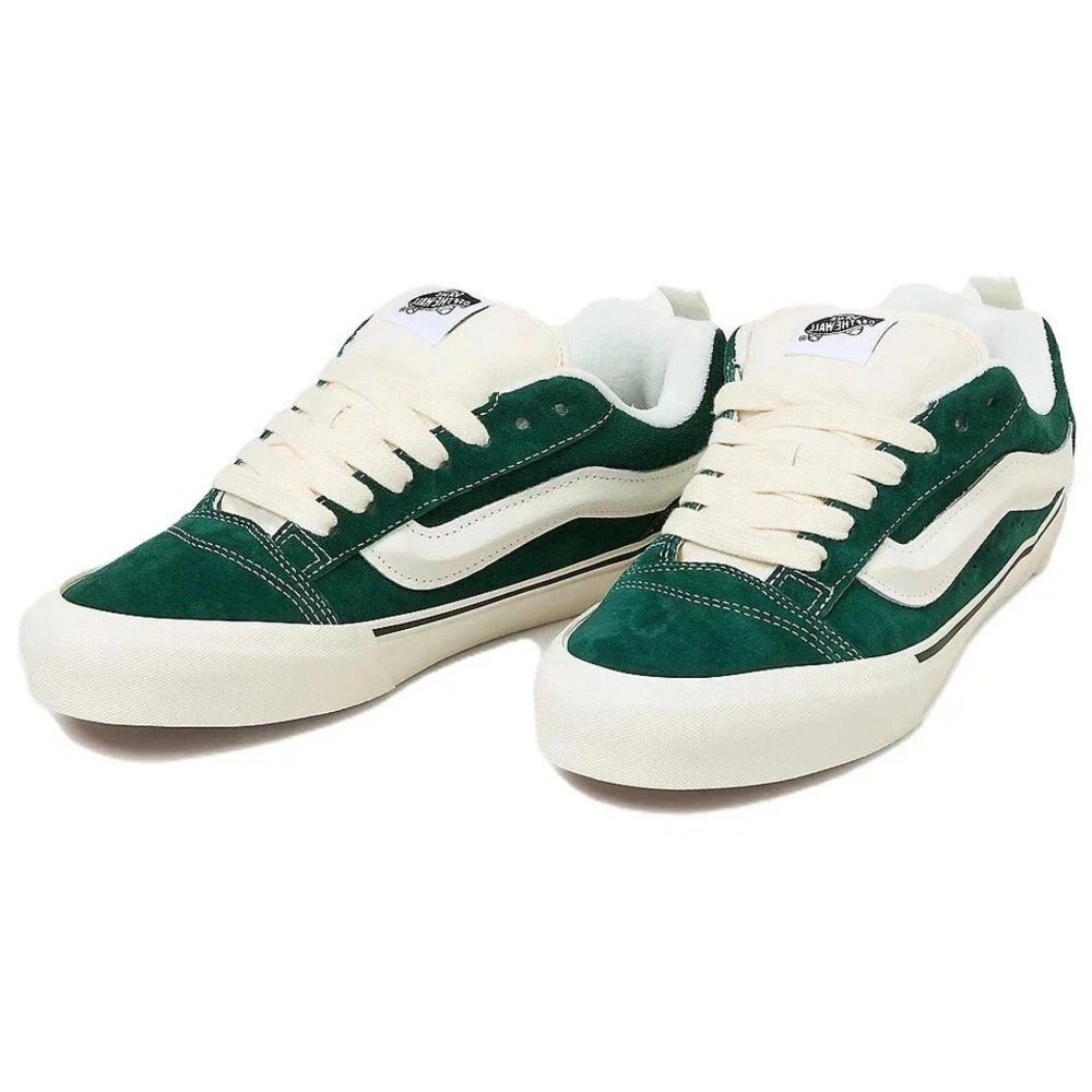 VANS Knu Skool Mens Size 9‎ Pig Suede Green White VN000CS0CX2 - NEW - Picture 3 of 5